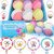 6 Pcs Mermaid Bath Bombs with Surprise Jewelry Toys