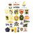 Harry Potter Hufflepuff Vinyl Stickers (60 Pack)
