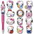 12 Pcs Cartoon Cat Silicone Focal Beads for Pens