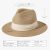 Lanzom Wide Brim Straw Panama Hat