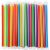 100-Pc Angled Jumbo Smoothie Straws – Multi-Color