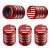 American Flag Tire Valve Stem Caps (5-Pack)