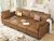 EASE MOOSE Faux Leather Sectional Sofa Bed & Storage