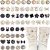 120 Pcs Pearl & Rhinestone Brooch Buttons for Women’s Fashion