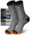 5 Pairs Men’s Merino Wool Socks – Warm Thick Hiking Crew