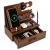 Wood Phone Docking Station with Drawer & Organizer – Bourbon
