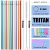 ALINK Rainbow Reusable Plastic Straws Set: Colorful and Eco-Friendly