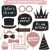 30PC Rose Gold & Pink Birthday Photo Booth Props (Assembled)