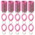 60-Pack Colorful Wrist Coil Keychain for Keys & IDs