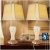 Rustic Farmhouse Table Lamp Set with USB Charging (2-Pack)