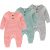 Newborn Baby Ribbed Romper 3-Pack – Long Sleeve Jumpsuit