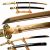 Handmade Gold Blade Japanese Samurai Sword