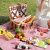 Picnic Basket for 4 Persons – Wicker Basket with Blanket