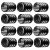 American Flag Tire Valve Stem Caps (12-Pack) Black