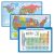 3 Pack Laminated World, USA Map & Periodic Table