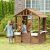 Outsunny Kids Wooden Playhouse – Outdoor Cottage