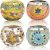 DEAYOU Glass Candle Holders Mosaic Set