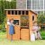 Outsunny Wooden Playhouse for Kids – Outdoor Cottage