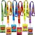Fancy Land Bright Hall Pass Lanyards (6-Pack)